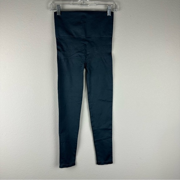 Blanqi Blue Maternity Seamless Leggings Size Small - Picture 2 of 4